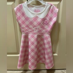Barbie Pink and White Plaid Dress